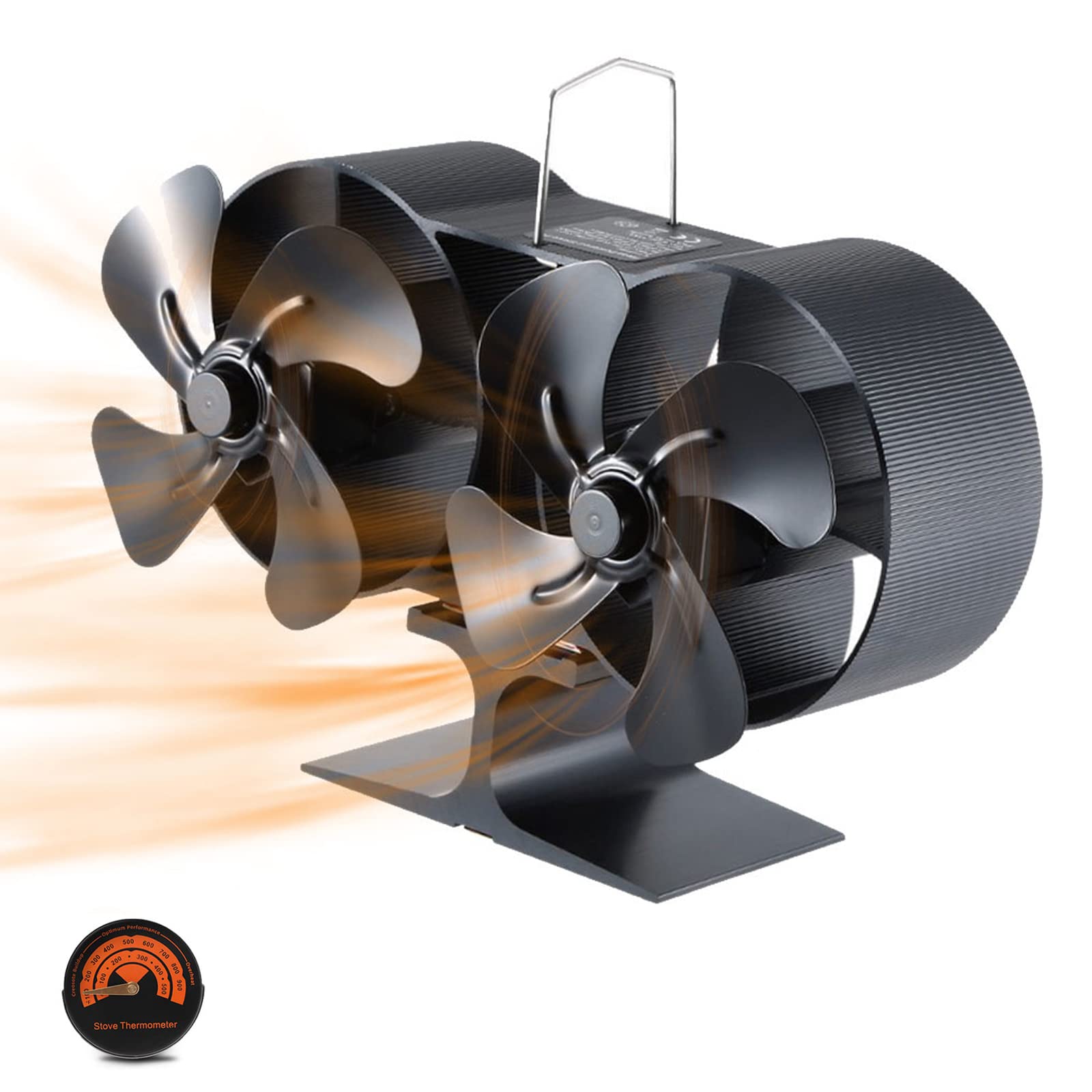 Draagbare Verticale Thermische Power Log Branders Geen Batterij Warmte Aangedrev
