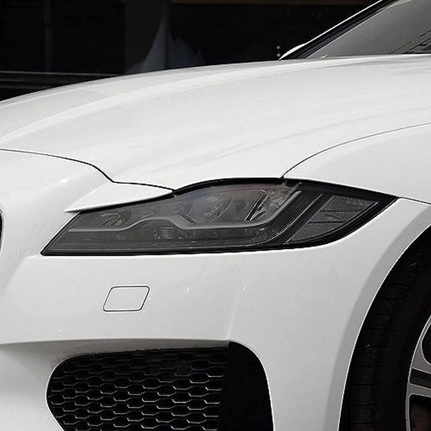 Film de protection phare Jaguar XF X260 dès 2016 noir fumé en TPU