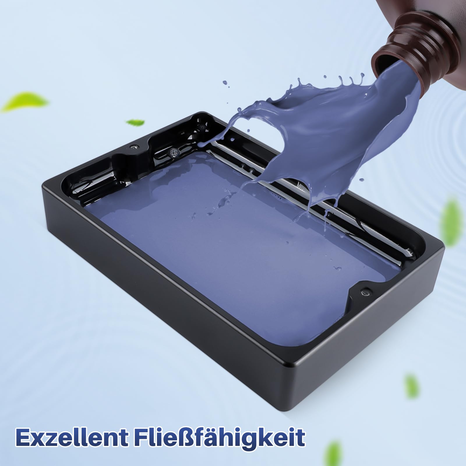 ELEGOO Stampante 3D Lavabile in Acqua Resina UV 405 nm Resina Standard Fotopolimerizzante Rapido per Stampante 3D LCD/DLP/SLA Blu Chiaro 2000G