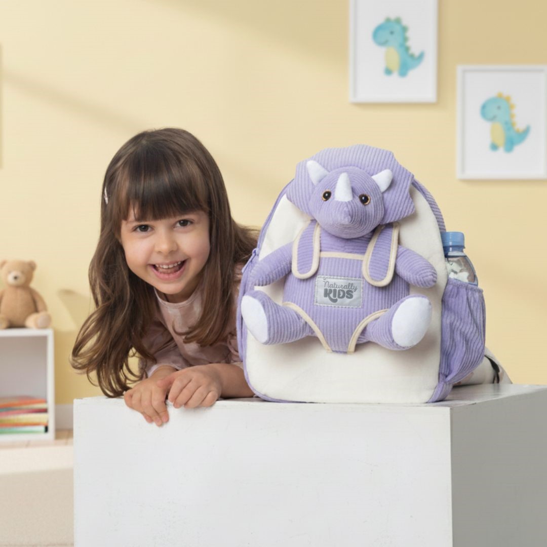 Amazon.com: Naturally KIDS Purple Dinosaur Backpack for Girls 4-5, Triceratops  Backpack, Dinosaur Gifts for 4-5 Year Old Girls : Clothing, Shoes & Jewelry