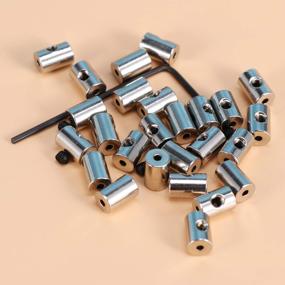DOITOOL Set 50pezzi Pin Backs in Metallo Argento Meccanismo di Bloccaggio Fermo e Pratico per Vest e Distintivi Uso Pin