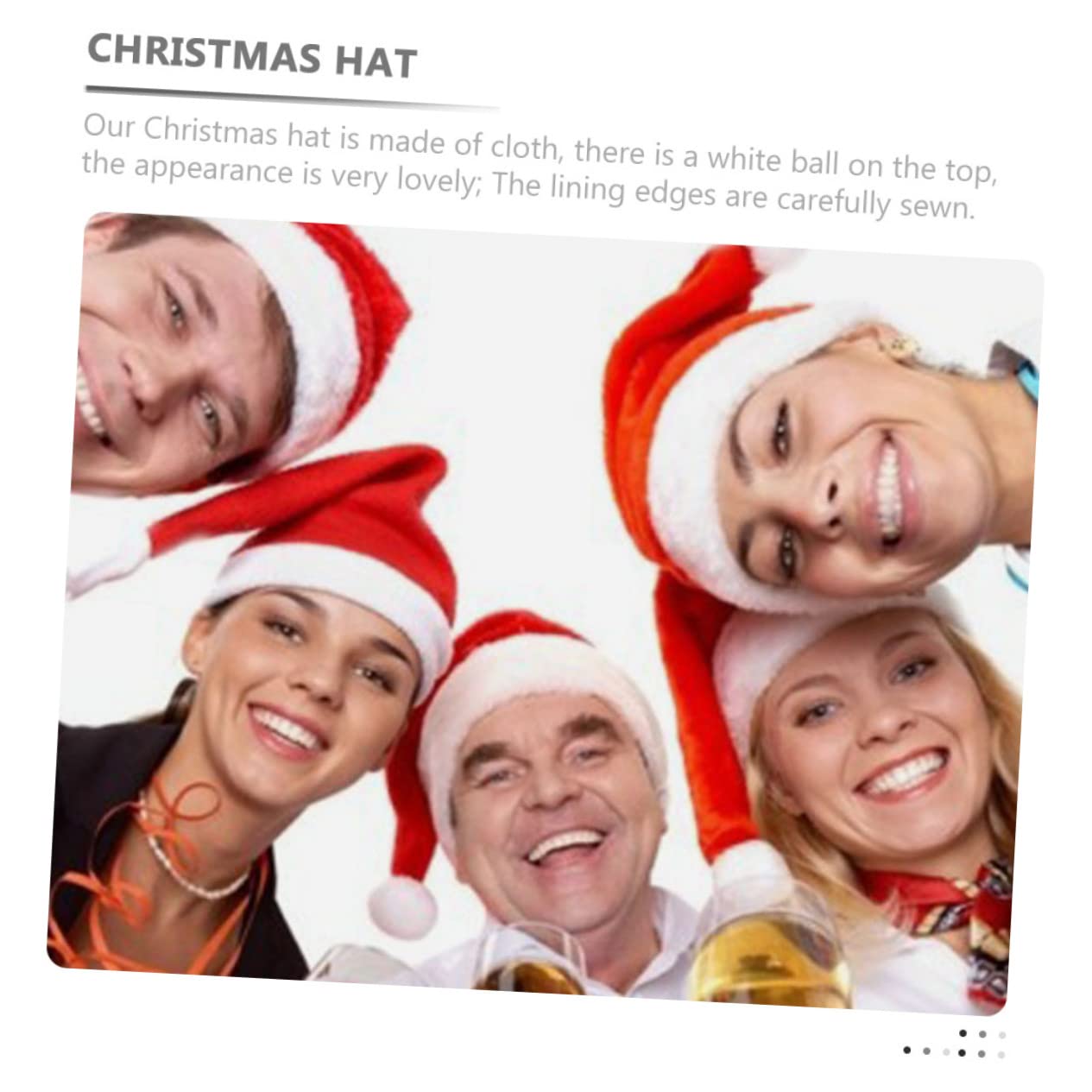 PRETYZOOM 12 Pz cappello di babbo natale cappelli di Babbo Natale Cappello da Natale cappello natalizio cuffia natalizia cappelli in costume invernali da uomo addobbi i