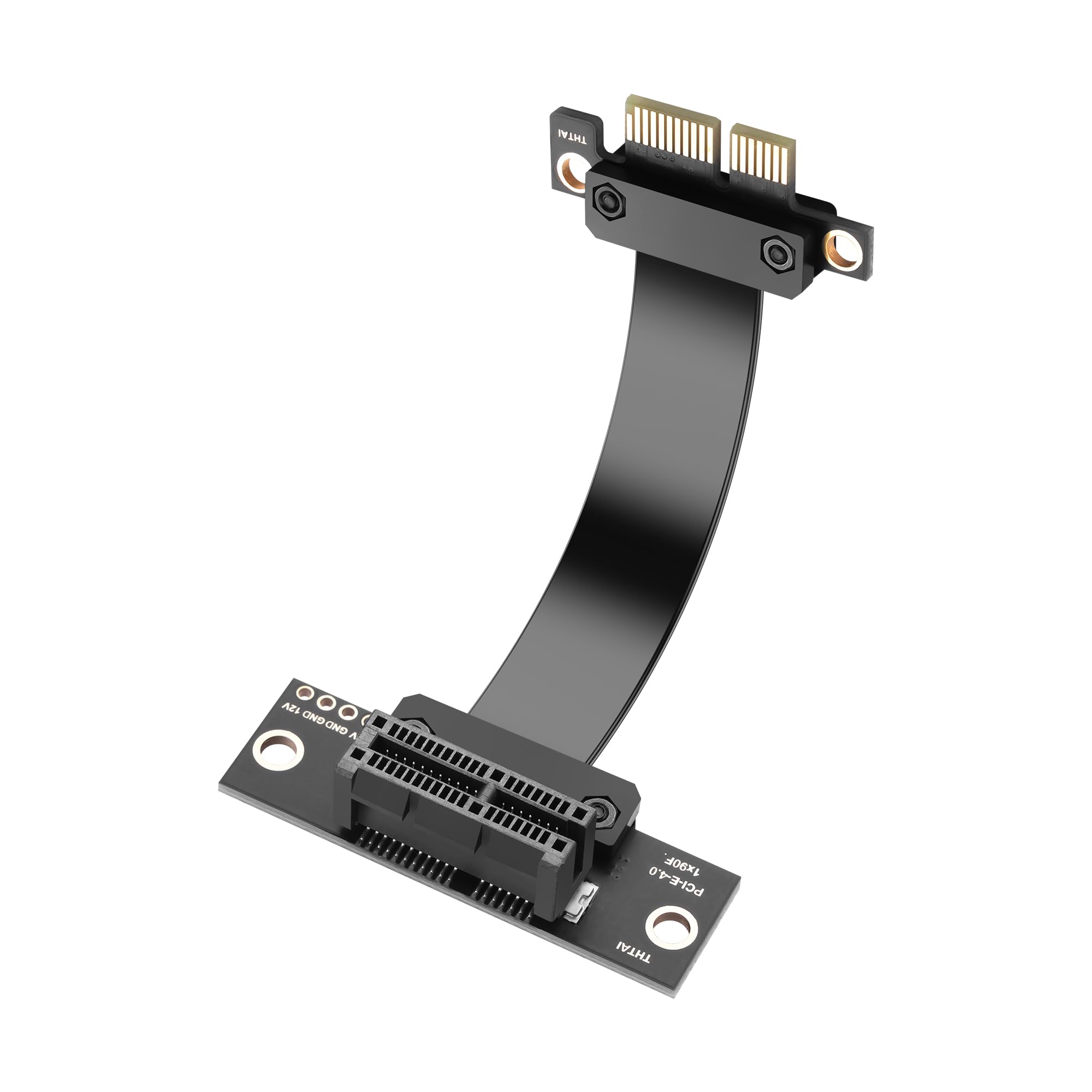 SinLoon Cavo riser PCIe 4.0 X1 PCI-E 1X maschio a 90 gradi PCIE 1X femmina Riser cavo di prolunga – 1890 (5 cm)