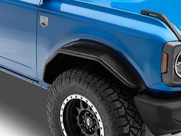 Barricade HD Tubular Fender Flares; Front Compatible For 21-26 Bronco, Excluding Everglades, Heritage & Raptor