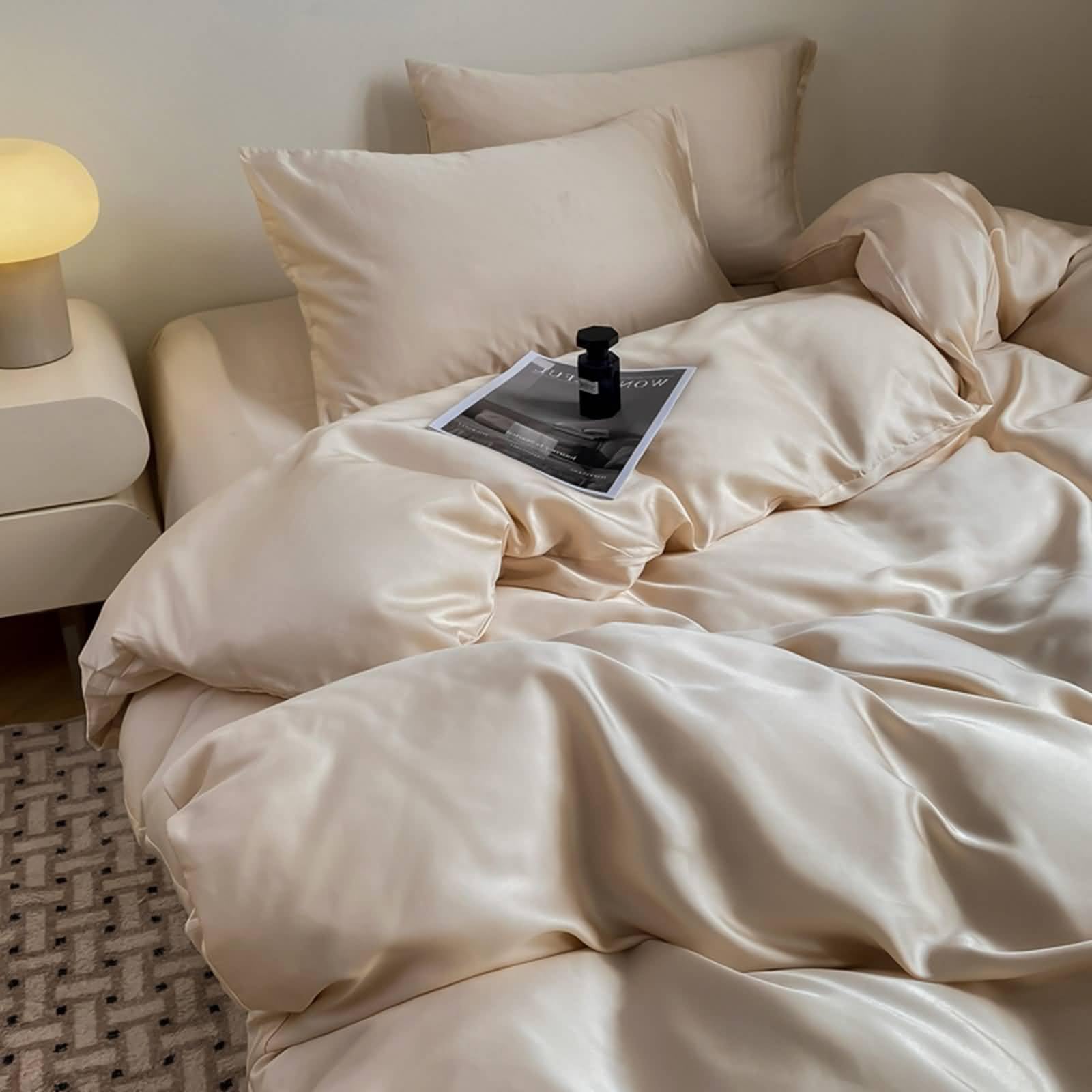 Housse de couette et taie d'oreiller champagne gold pour changer de décoration