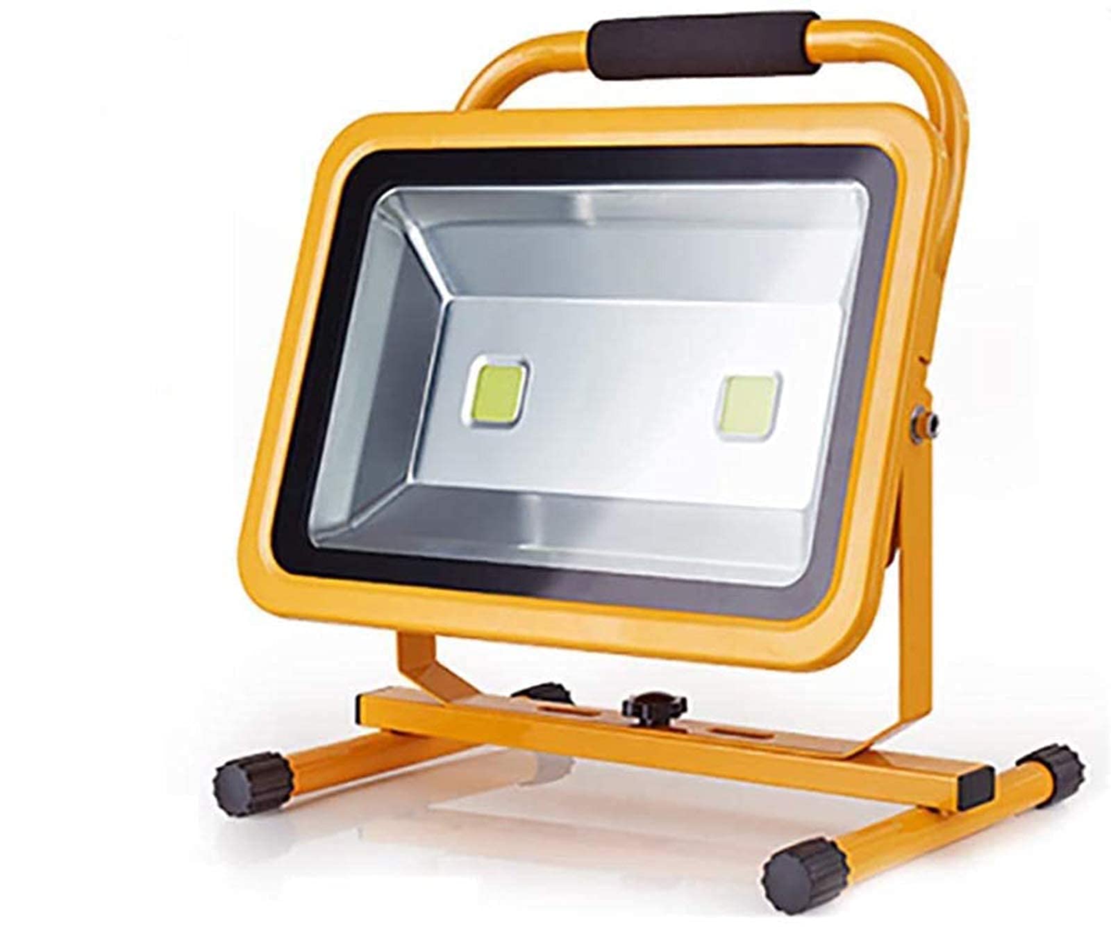 TONZN Proyector inalámbrico portátil, proyector de Sitio, lámpara de Trabajo de inundación Impermeable para Exteriores, lámpara de Trabajo Recargable LED de 100 W, Luces de Trabajo para Acampar