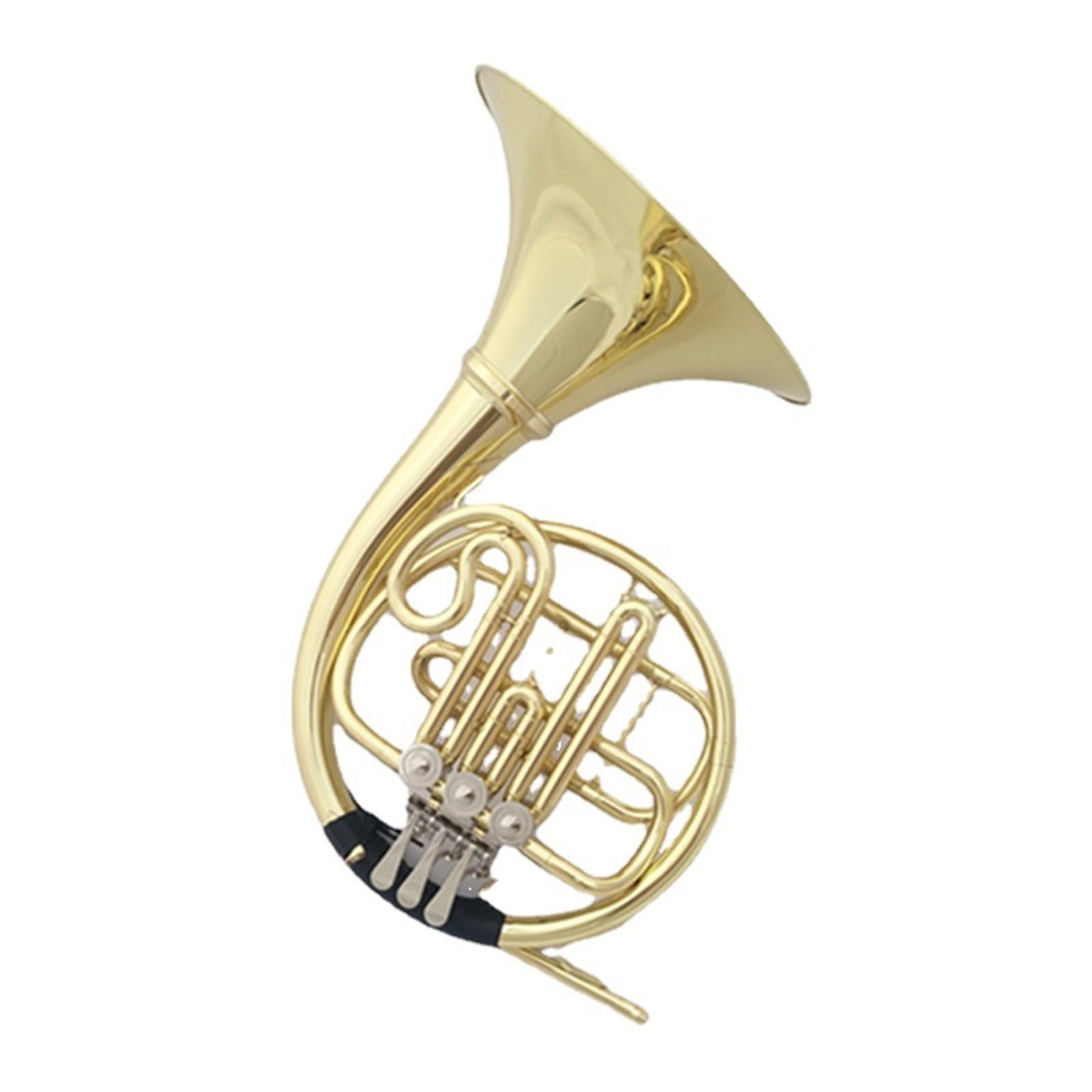Cuerno Francés para Principiantes Instrumento De Trompa De Una Sola De 3 Teclas B Plano Estudiante Principiante Profesional Tocando Trompa