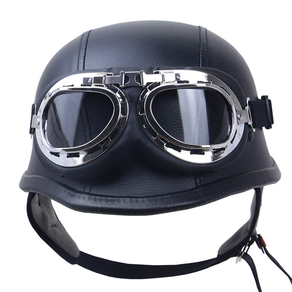 Kask Retro do Motocykli Cruiser i Skuterów, Powłoka ABS, Certyfikat DOT/ECE, Modułowy Design Włókna Węglowego Odporny na Uderzenia, Kask Terenowy dla Skuterów, Rowerów, Cruiserów