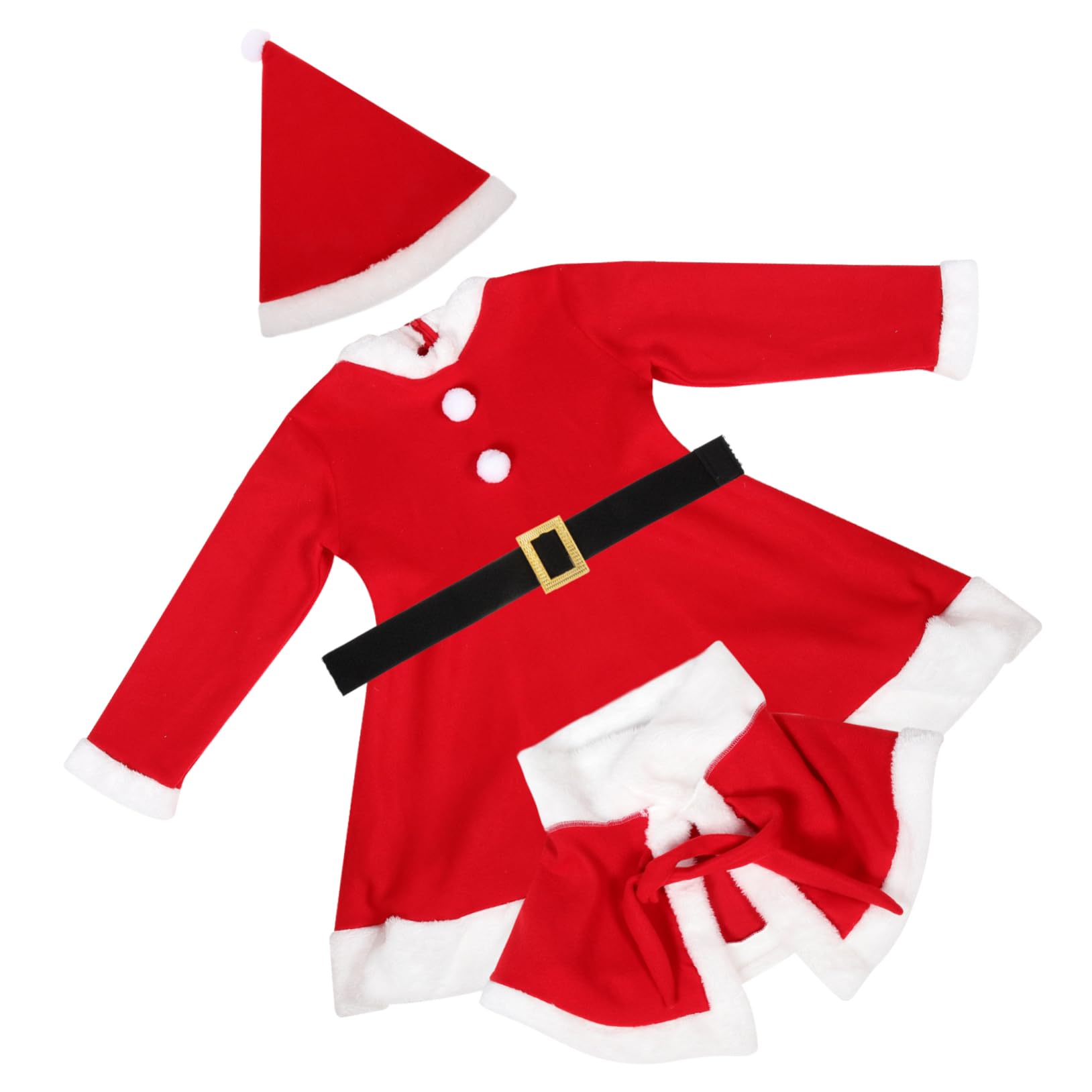 PRETYZOOM 1 Set Vestito Idee Costume Di Natale Costume Di Natale Per Bambini Costume Da Babbo Natale Per Le Ragazze Costume Di Babbo Natale Costume Di Natale Outfit Abbigliamento Costume Di