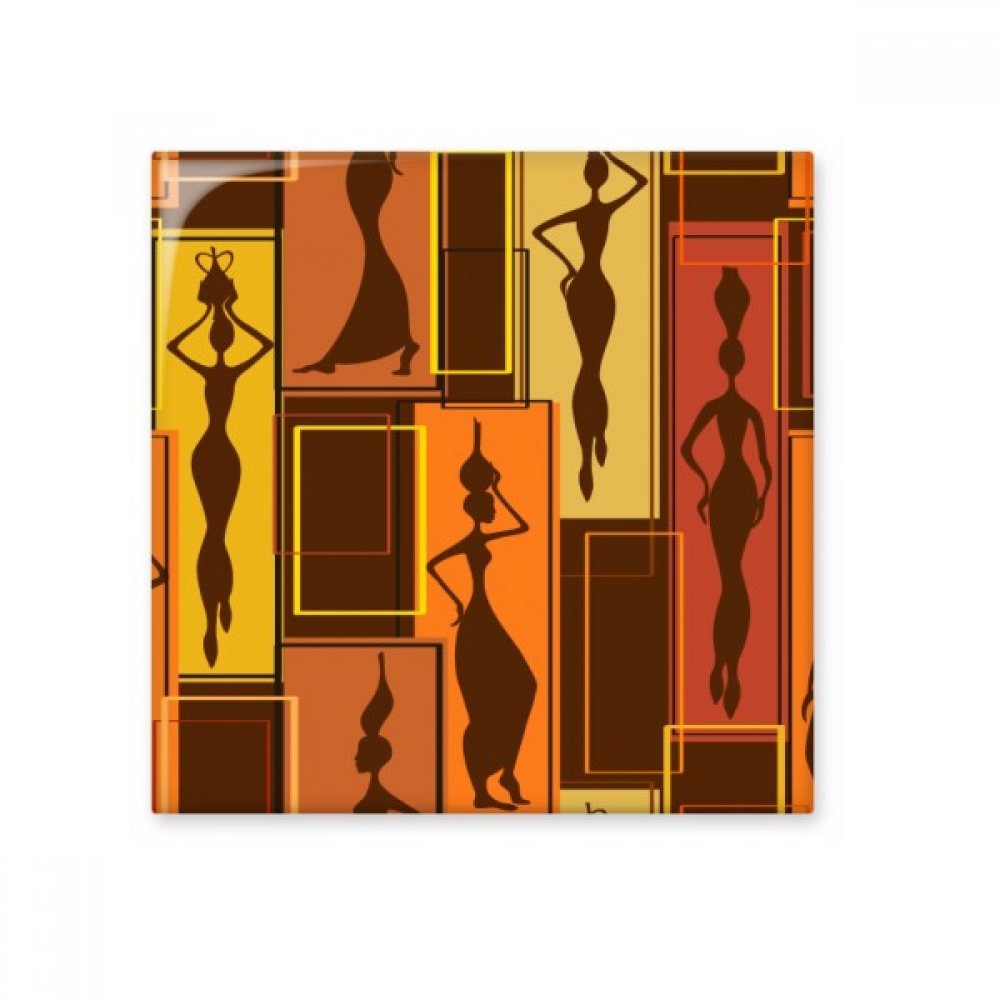 Carreaux de céramique mural décor de cuisine et salle de bain motif femme noire Afrique
