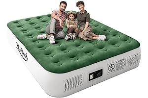 Self-Inflating Air Mattress Queen with Built-in Pump