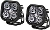 Diode Dynamics Stage Series 3 SAE/DOT White Sport LED Pods Pair SAE/DOT Driving Sport Amber Backlight