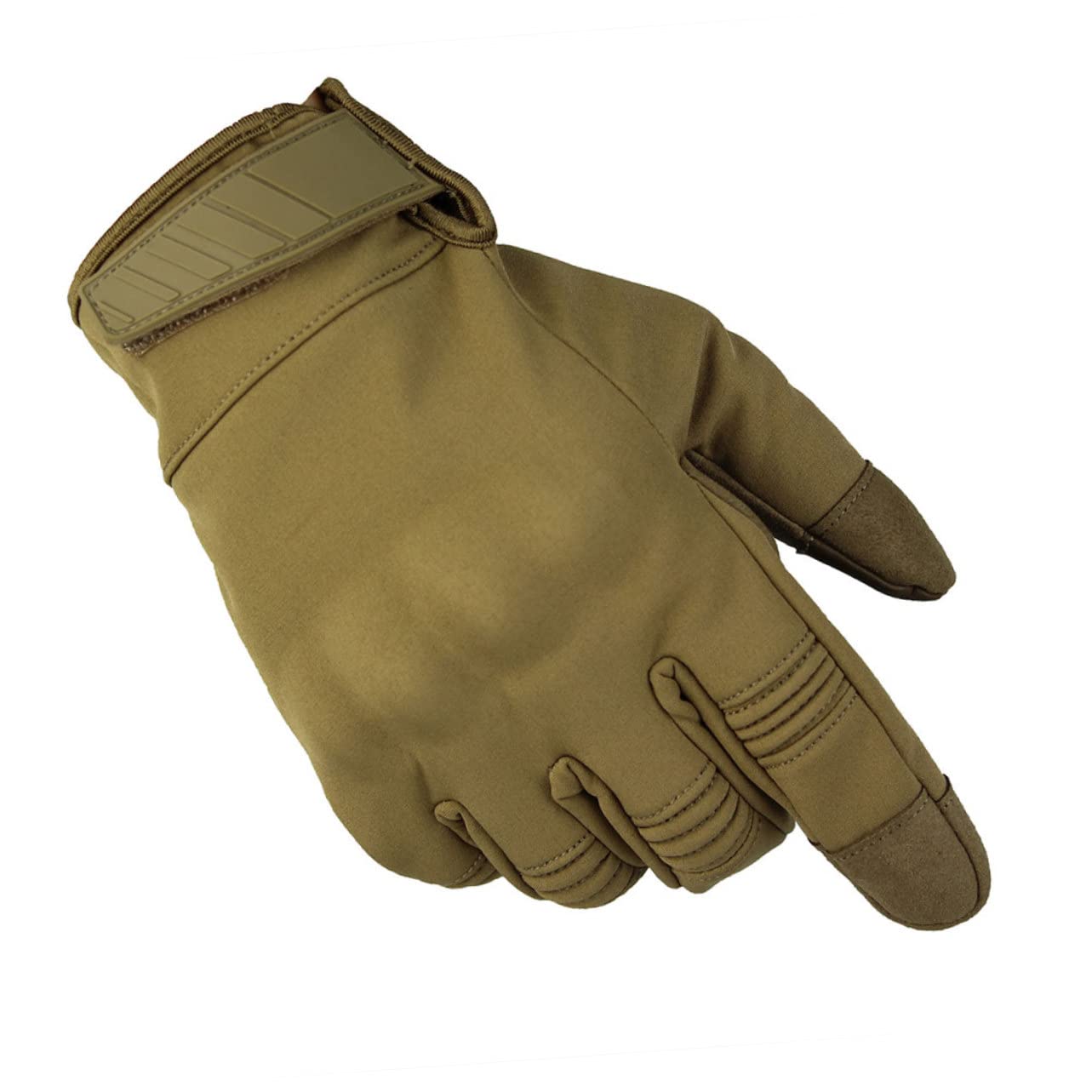 VANZACK Men's Bicycling Gloves Tan Riding Gloves Fleece Lining for Outdoor Sports