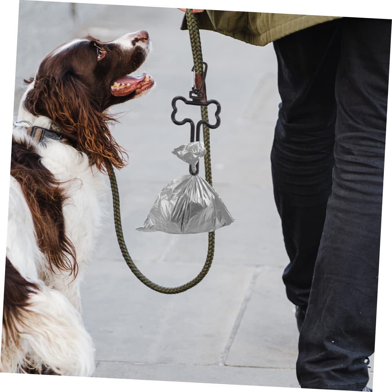 POPETPOP 50 Pièces Clip pour à crottes de a dejection canine à dejection canine porte-sacs à déjections canines porte- pour poubelle pinces à sacs de caca