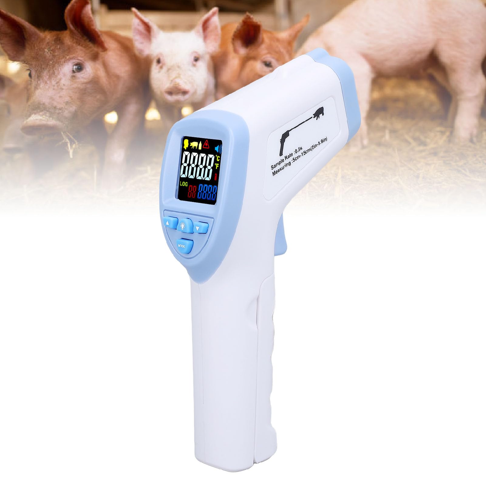 Digitaler Veterinär für Estock – Tiertemperatur mit F-Erkennung für Rinder, Schafe, Hunde, Pferde – Haustier für Genaue Temperatur