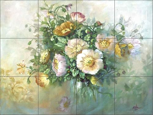 Fernie Parker Taite - Mural de cerámica para cocina, baño, ducha (24 x 18 pulgadas en azulejos de 6 pulgadas)