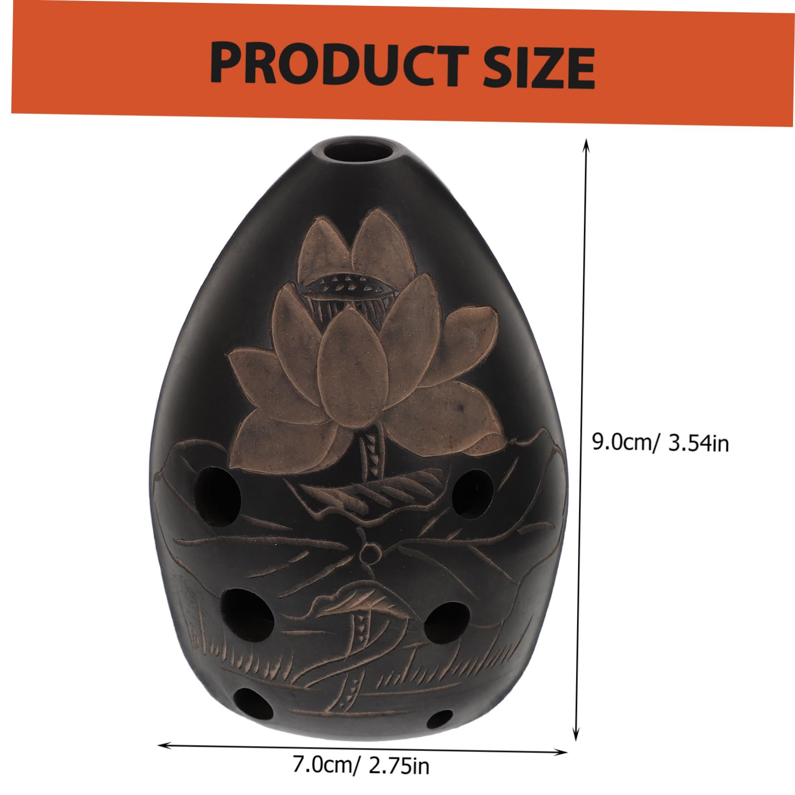 CIMAXIC 8 Hole Pottery Ocarina Sky Blue Porcelain Beginner-friendly Music Instrument Random