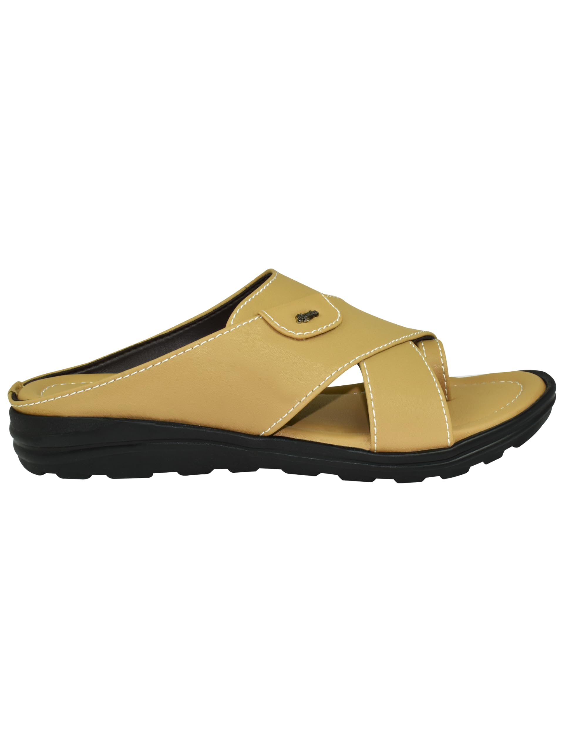Men Cream Slip On Sandals | Lightweight Outdoor Sandal | Casual & Ethnic Sandal | Sandal for Everyday wear-image-21