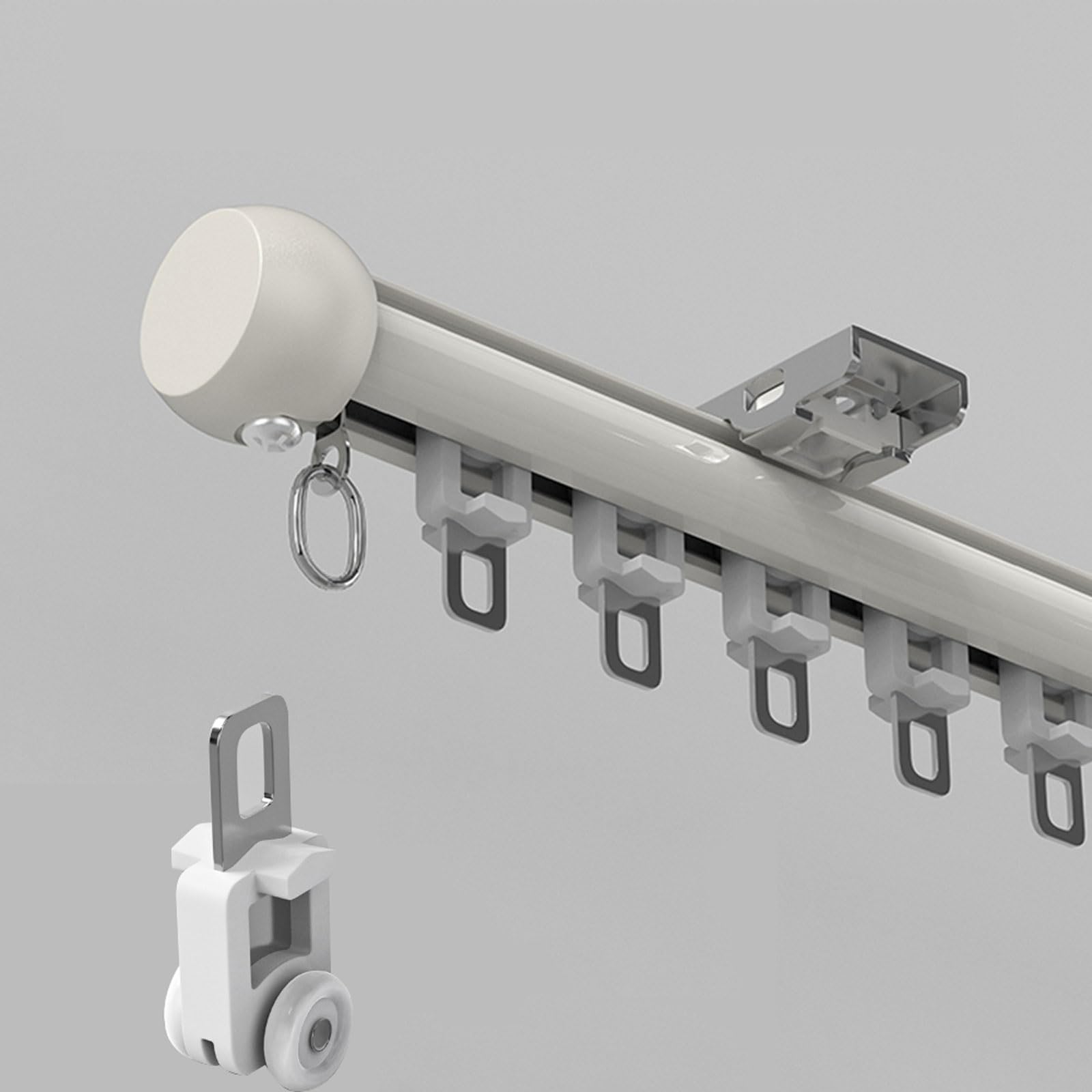 Tringle à rideaux pour cloison de séparation et douche en aluminium
