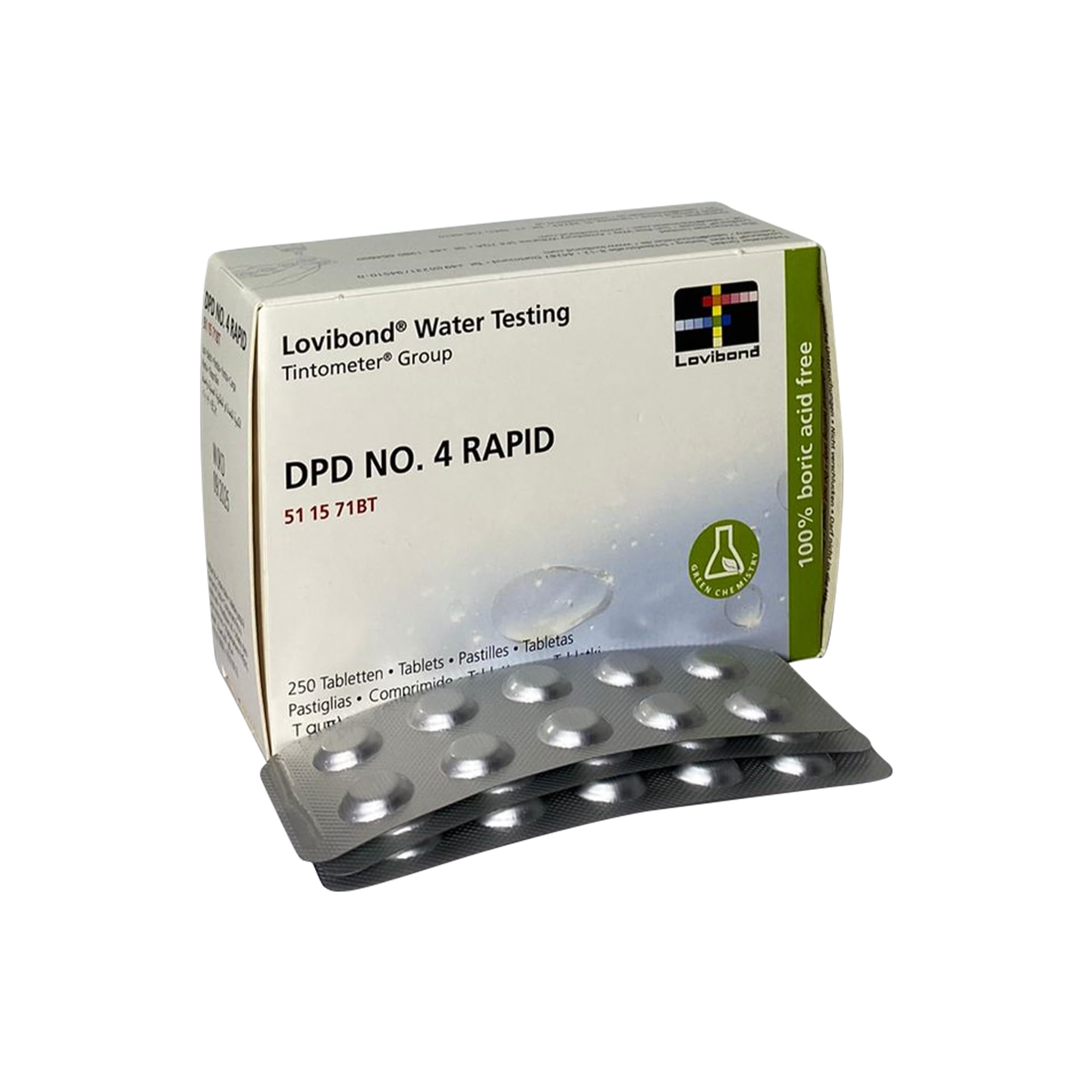 Lovibond Pastiglie DPD4 Rapid per Tester Ossigeno - Confezione 250pz.