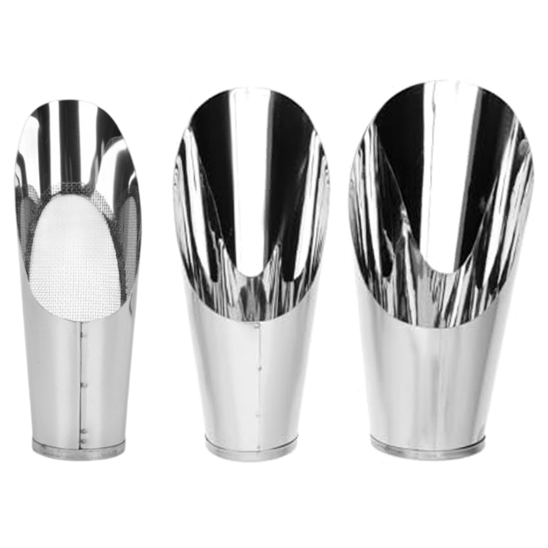 Set 3 Palette Per Terreno Bonsai In Acciaio Inox | Setaccio Fine E Manico Ergonomic, 3 Misure (17x5 / 17x7.2 / 17x6 Cm)