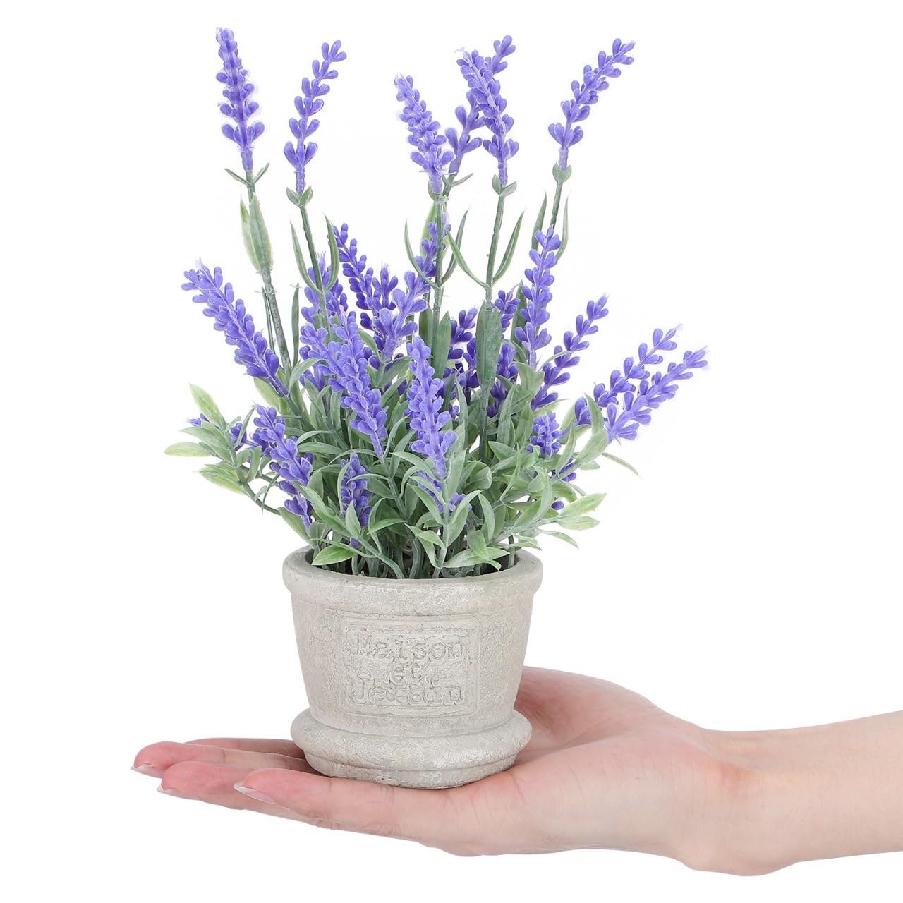 PartyKindom Artificielle en Pot Plante décorative pour Salon, Bureau et Rebord de fenêtre 20,7 cm Fleurs artificielles pour aménagement de la pièce et détente