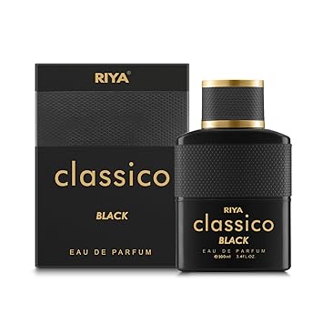 RIYA CLASSICO BLACK Perfume For Men & Women | Eau De Parfum Spray | Fruity Amber 100 ML | Mild Fragrance | Long Lasting Perfume