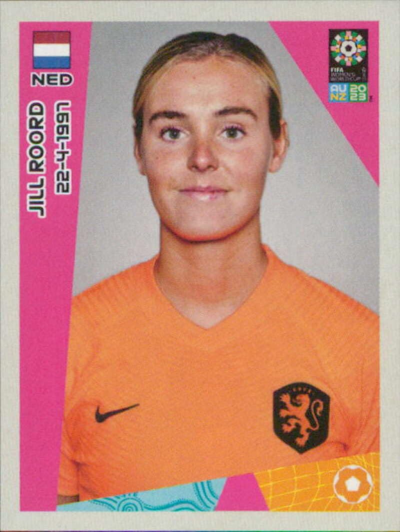 2023 Panini FIFA Women's World Cup Stickers #353 Jill Roord Netherlands Mini Sticker Soccer Futbol Trading Card