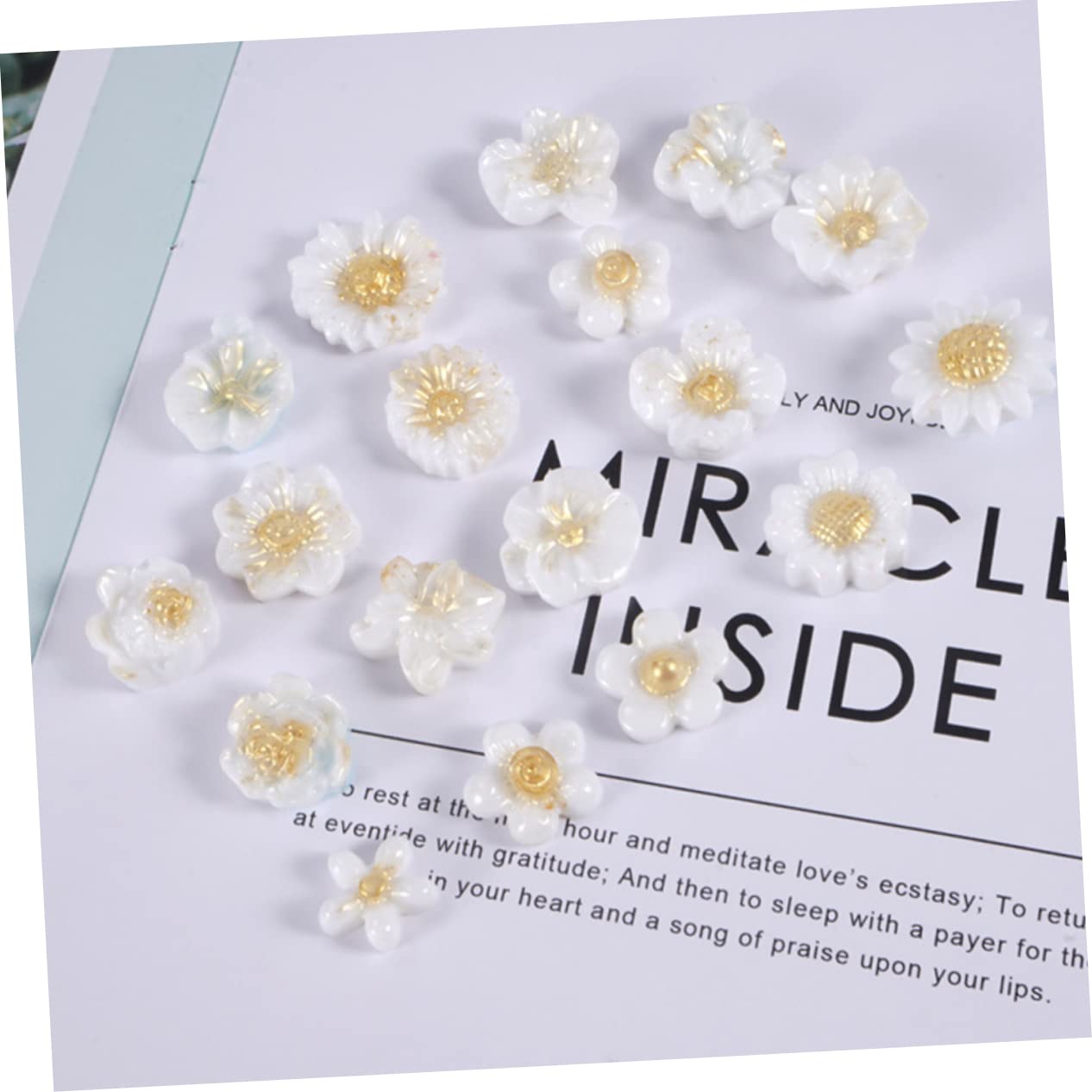 STOBOK 9piezas Moldes De Silicona Para Flores De Molde De Resina Epóxica Decoración Floral Para Fiestas y Manualidades