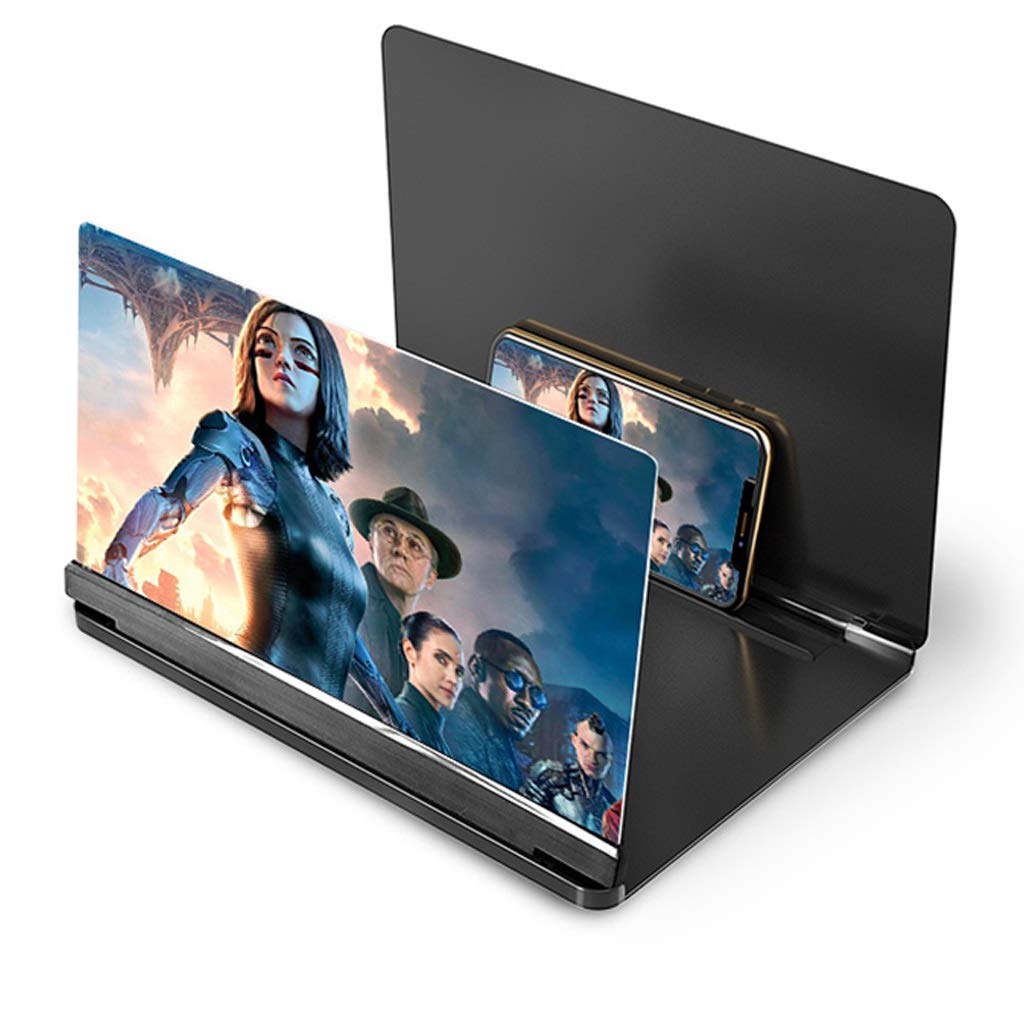 Telefono Pieghevole Lente D'Ingrandimento Per Smartphone 12" Curva 3D - Amplificatore Schermo Con Supporto, Per Film E Video, Compatibile Con Tutti I Telefoni Lente 12 Pollici Pieghevole - Foto 4