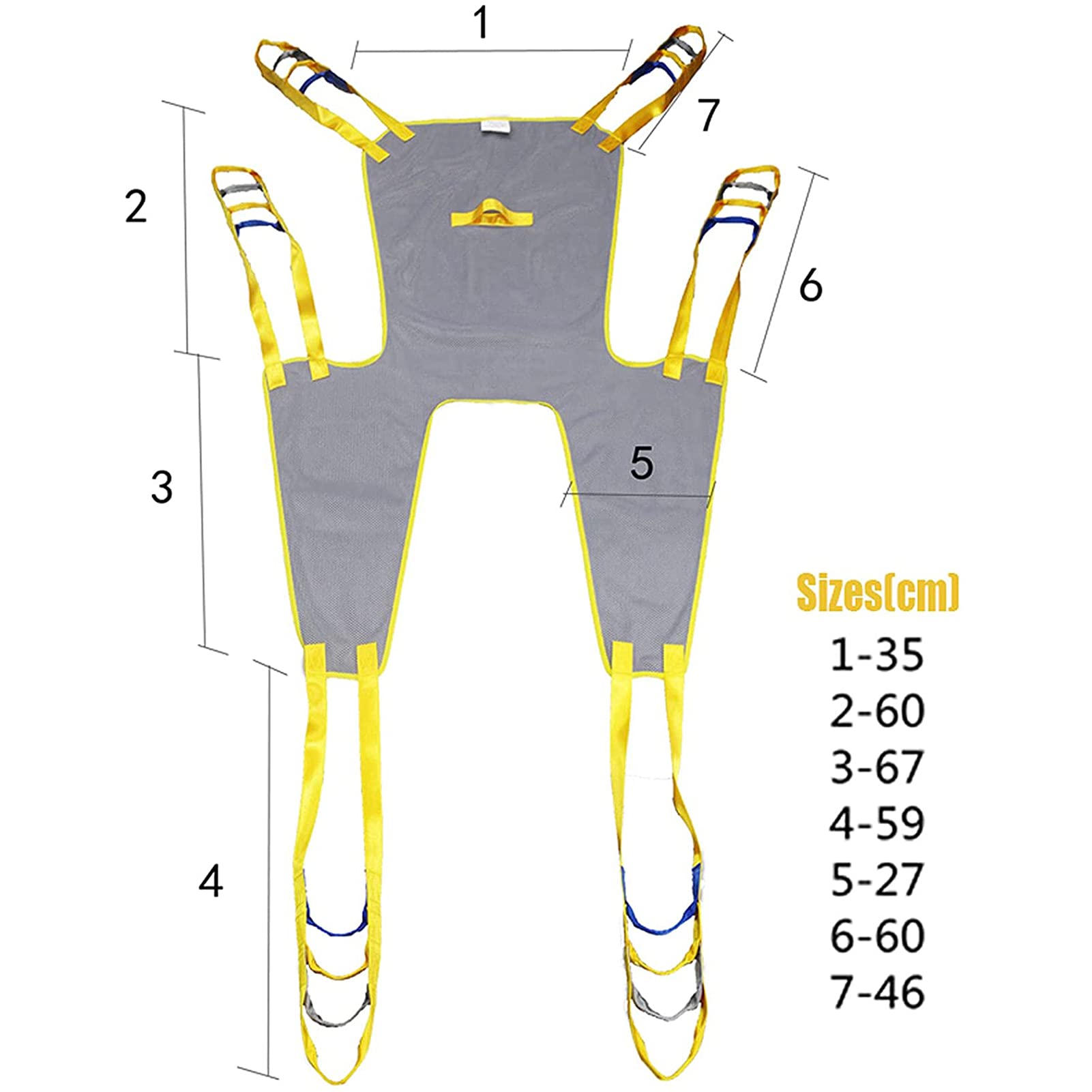 Arnés For Inodoro Con Elevación De Pacientes, Diseño De Piernas Separadas Con Soporte For La Cabeza, Duradero, Lavable Apto For Personas Con Movilidad Reducida
