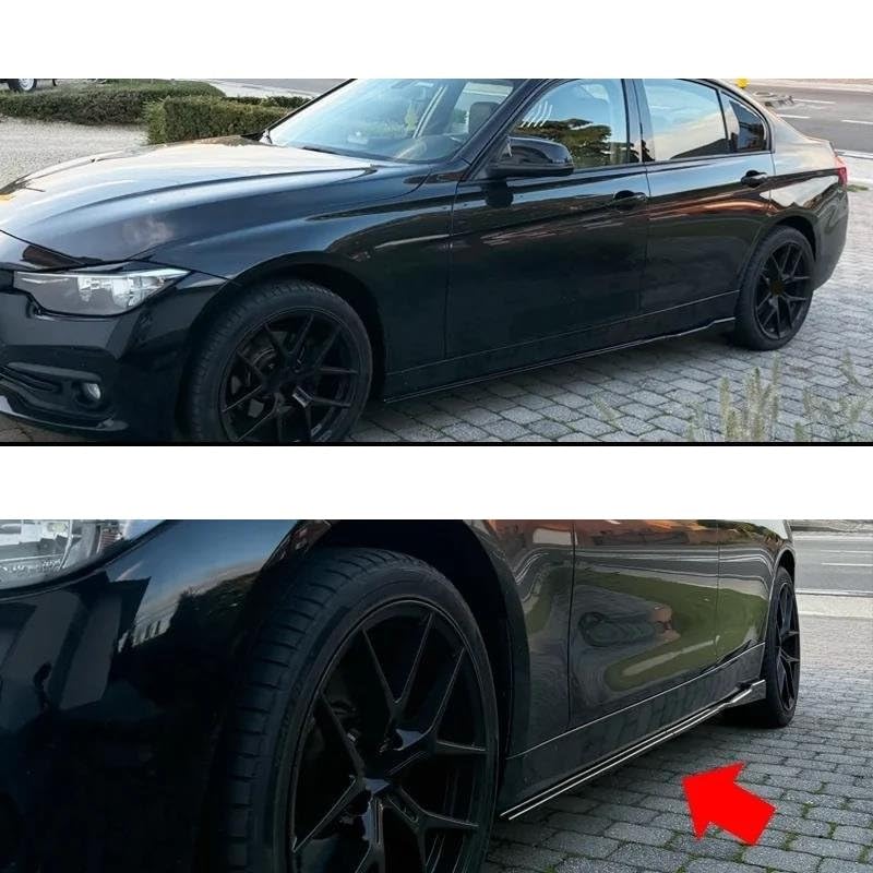 Faldones laterales para coche Serie 3 F30 F20 panel basculante labio ABS 3