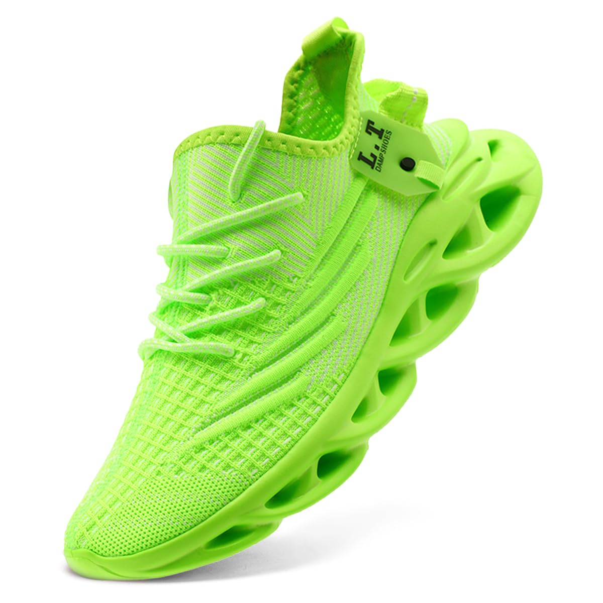 DLWKIPV Men Running Shoes Men's Tennis Shoes Lightweight Breathable Fashion Sneakers Non Slip Workout Gym Shoes for Running Black