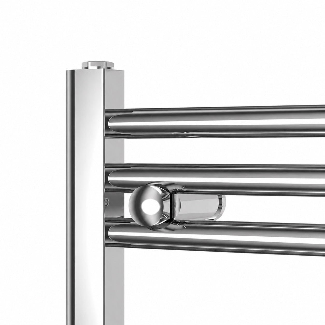 Radiador Toallero Cromado 300 x 1200 mm para Calefacción Central, Acero