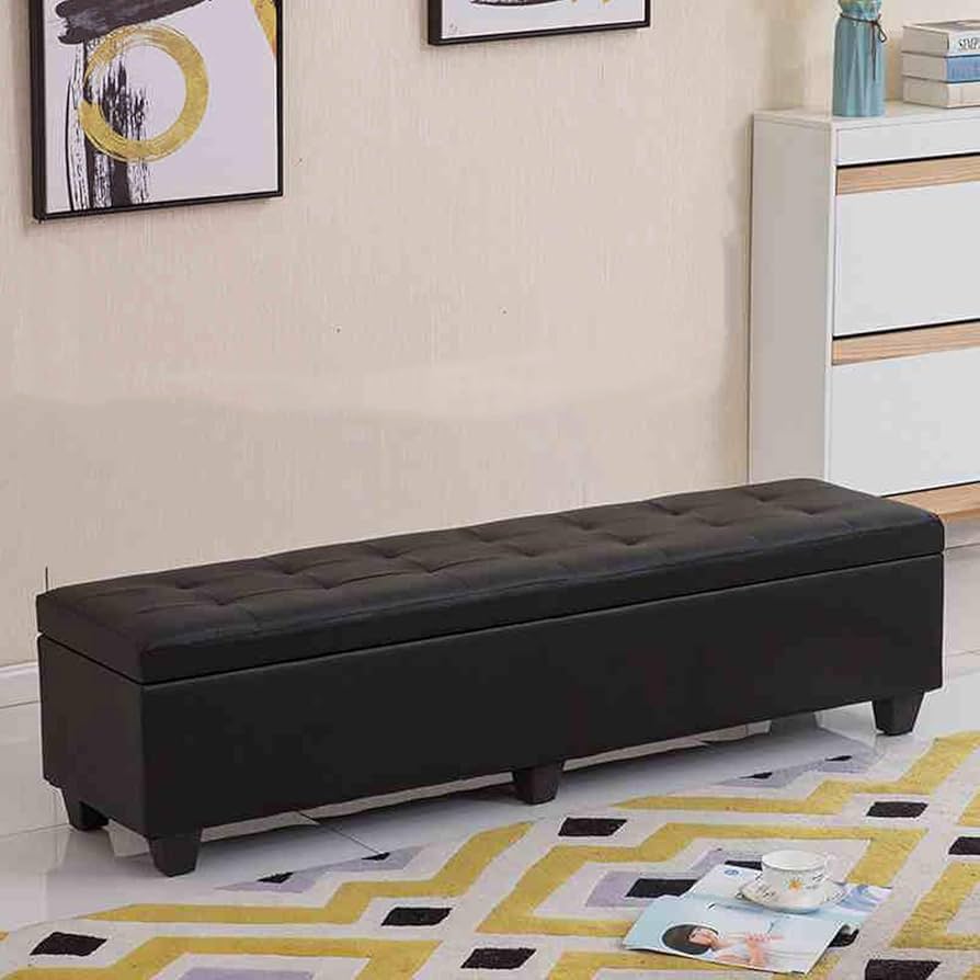 収納できる★オットマン スツール 収納ベンチ モダン ｍ15 収納できる☆オットマン スツール 収納ベンチ モダン m15