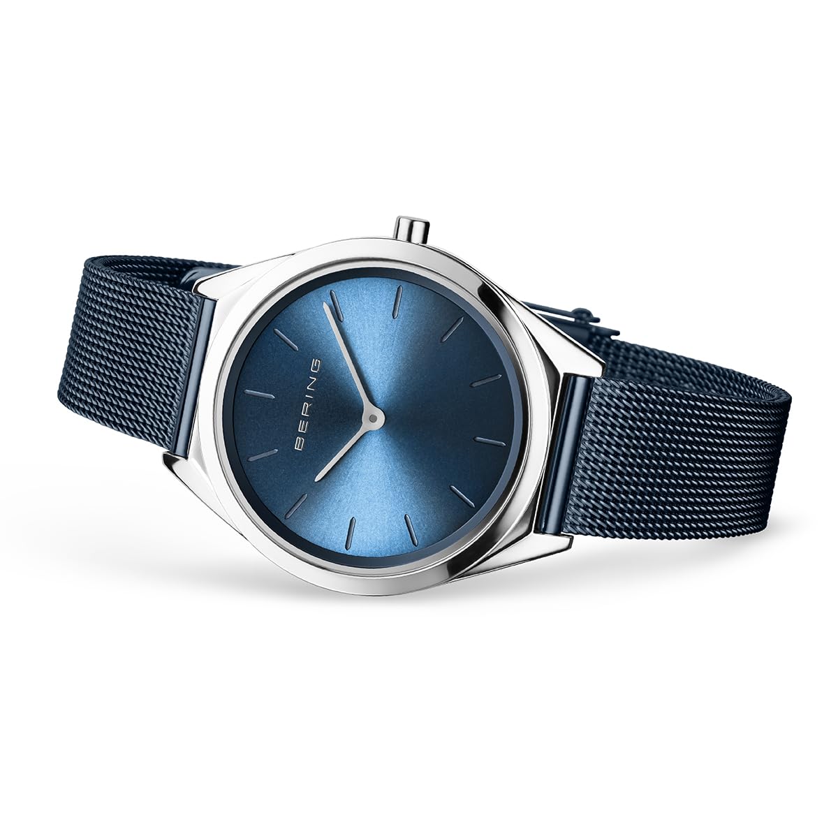 BERING Unisex Analog Quartz Ultra Slim Collection Watch with Stainless Steel Strap and Sapphire Crystal