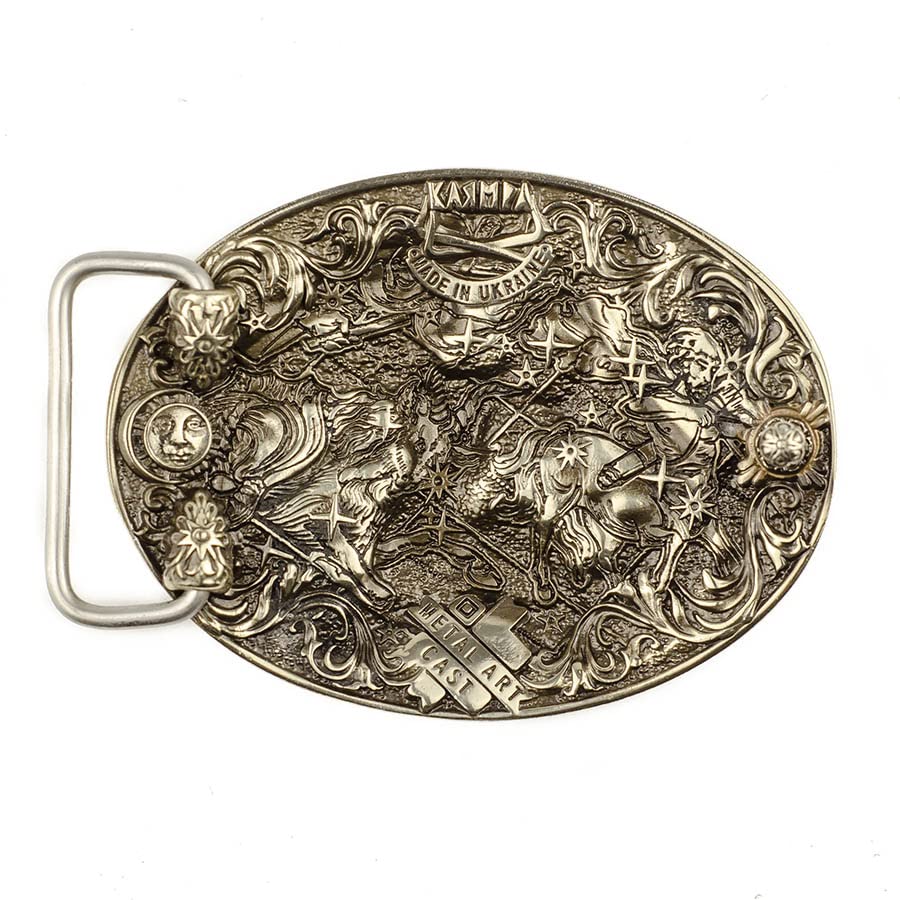 Virgo german silver belt buckle, Horoscope Astrological Zodiac Sign Virgo solid nickel silver belt buckle for casual belt for men and women