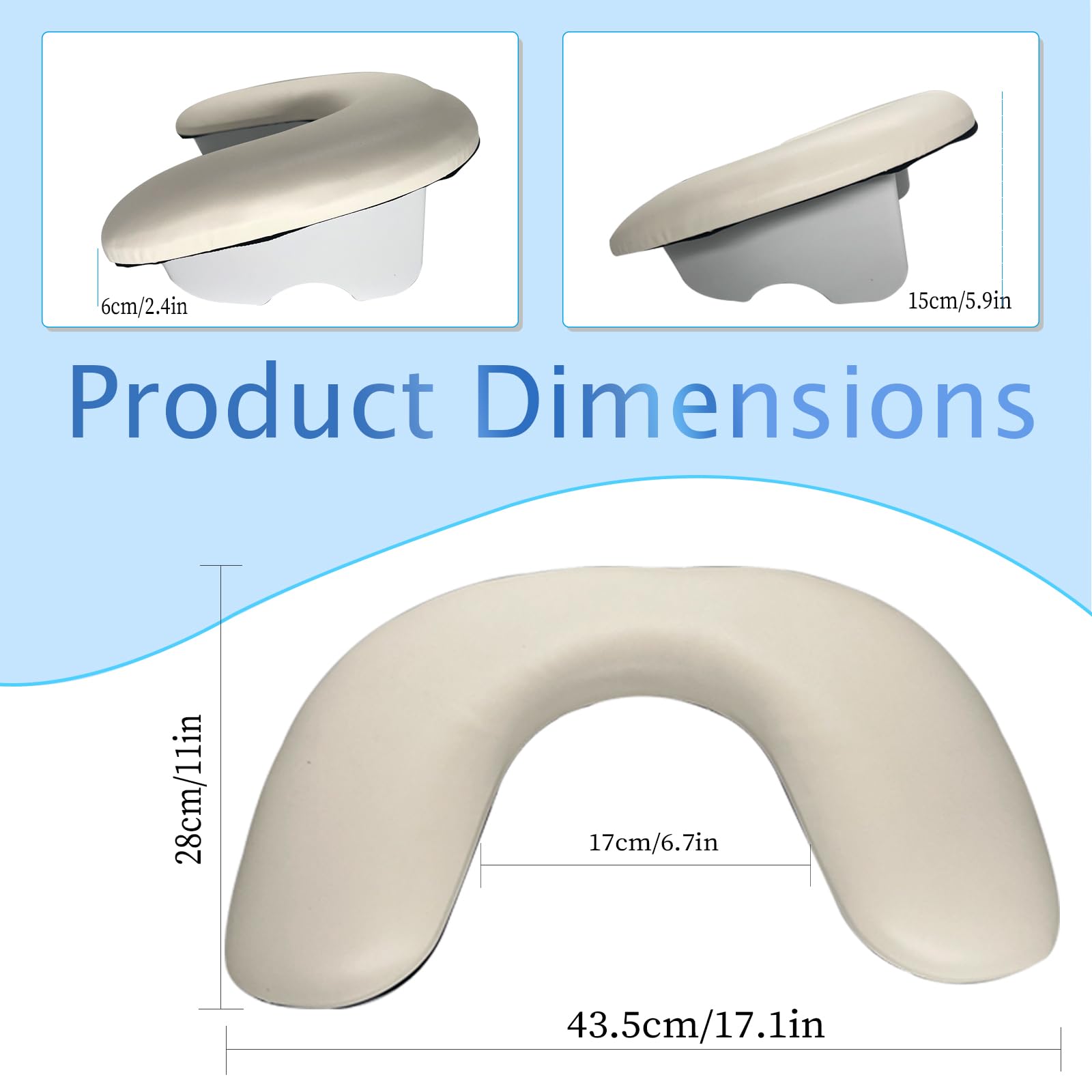 Nail Arm Rest,Arm Rest for Nails U-shaped Hand Rest Pillow with Detachable Brackets,Arm Support Manicure Cushion for Beginners Professional Manicurists,Nail Essentials for Nail Techs Salon Table Desk - Image 2