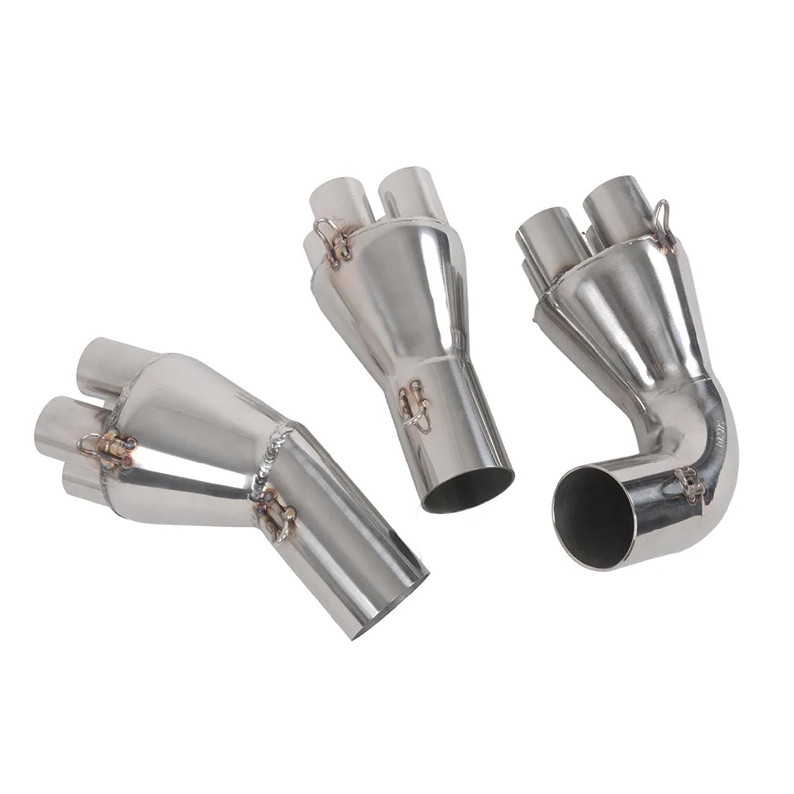 Silenziatore Scarico Moto Per BMW K75 K100 K100RS K1100 K 75 100 1100 RS Adattatore Tubo Scarico In Acciaio Inossidabile Aggiornamento Collettore 4 In 1 Moto Cafe Racer(B)