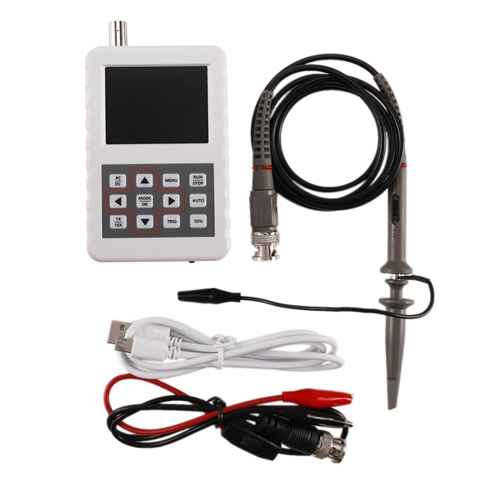 Herramientas portátiles de Prueba Funcional para e Osciloscopio de Mano Digital 5M Ancho de Banda 20Msps Tasa de muestreo Tamaño Mini