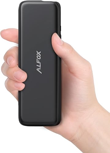 Alfox Cargador portátil de 30 W USB-C con salida PD, 15000 mAh de carga rápida delgada, cargador de teléfono para iPhone 1413 Pro Max, Samsung