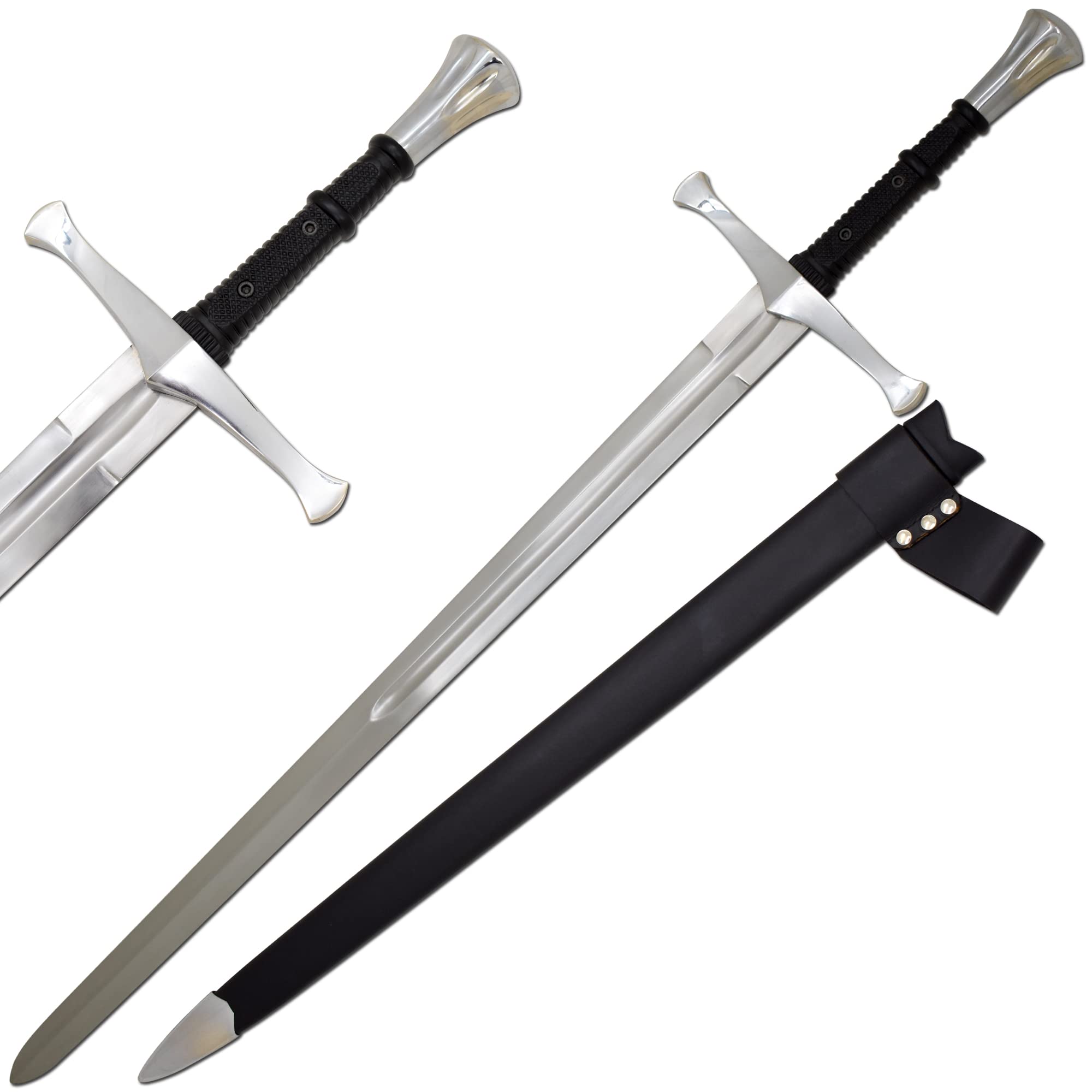 Sponsored Ad - Medieval Warrior The Crecy Full-Tang Tempered Handfroged Handmade Real Sword