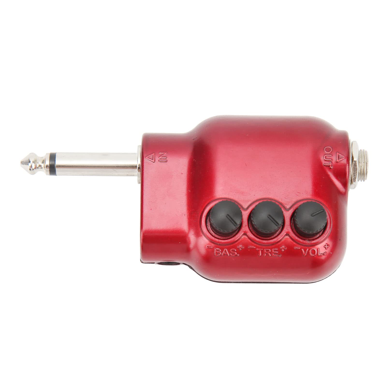 Guitar Amplifier,Mini Preamp 6.35mm Plug for Acoustic Guitars Instrument Accessories USB Chargable Pocket Guitar Bass Amp Plug