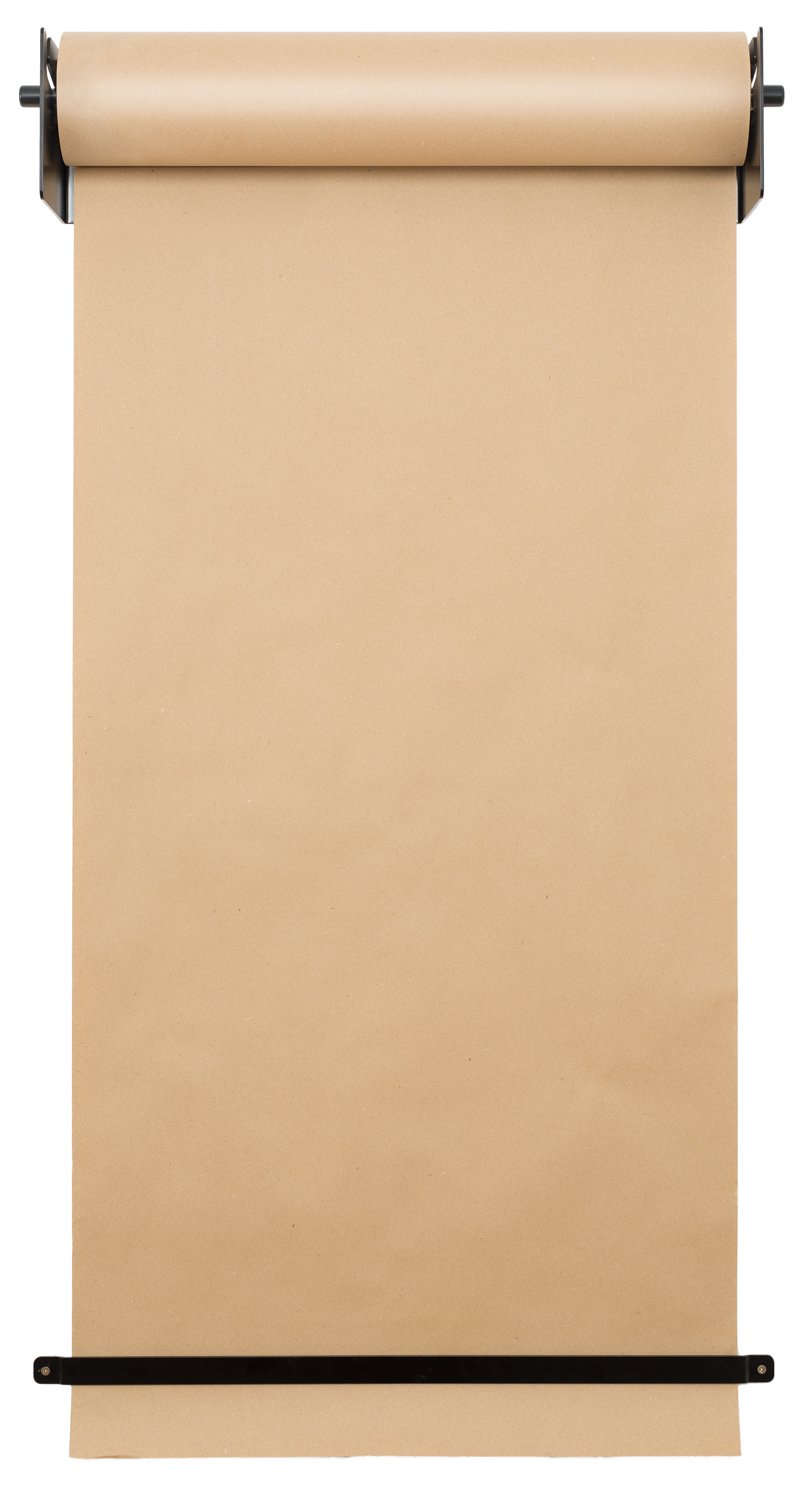 Cobus CozyHome Studio Roller – Stylische Wand Papier-Halterung für Büro, Café oder Zuhause – Innovative Alternative zu Whiteboard, Flipchart, Memoboard oder Kreidetafel (Studio-Roller + Papier)