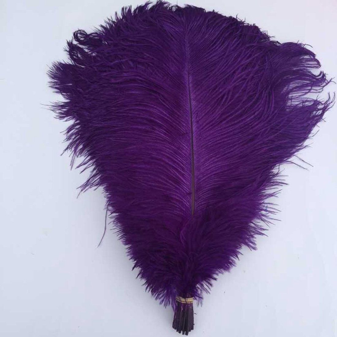 Ewanda store 20pcs Ostrich Feathers,10-12inch 25-30cm Real Natural Ostrich Feathers DIY Craft Feather for Home Party Wedding Decoration(Purple)