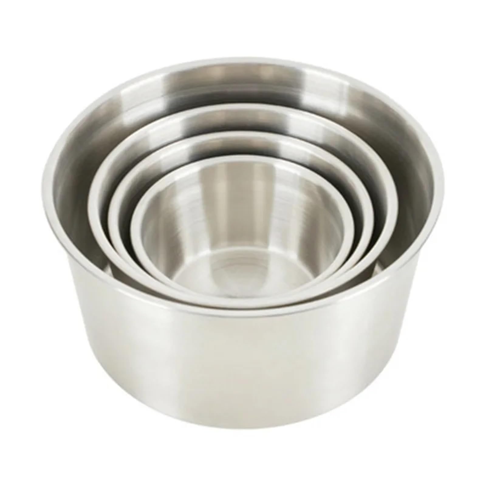 Edelstahl Aufbewahrungsdose 1/4/5 Stück 304 Edelstahl Runde Lunchbox Kühlschrank Crisper Luftdichte Lebensmittelbox Mikrowelle Heizung Kochen Mittagessen Frischhaltebox(1100ML)