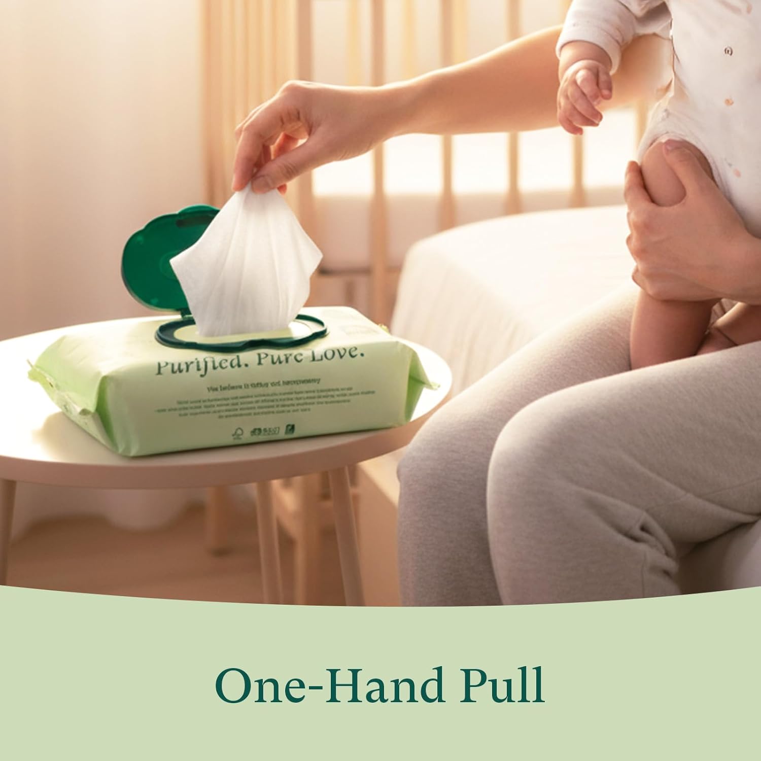 PurComfy Baby Wipes Unscented, 6 Flip-Top Packs + 6 Travel Pack Baby Wipes with Plant Based, Hypoallergenic for Sensitive Newborn Skin, Total 408 Count Wipes - Image 7