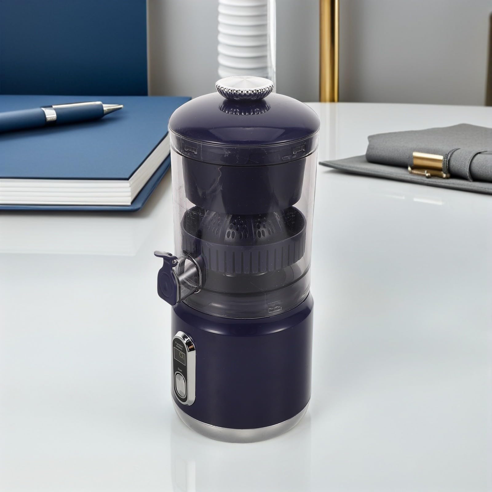 Exprimidor de Naranjas Portátil, Separador de Pulpa de Fruta, Plástico, 600ml, 45 W, 1300 Ma, para Verduras y Naranjas, Uso en Casa y Picnics al Aire Libre
