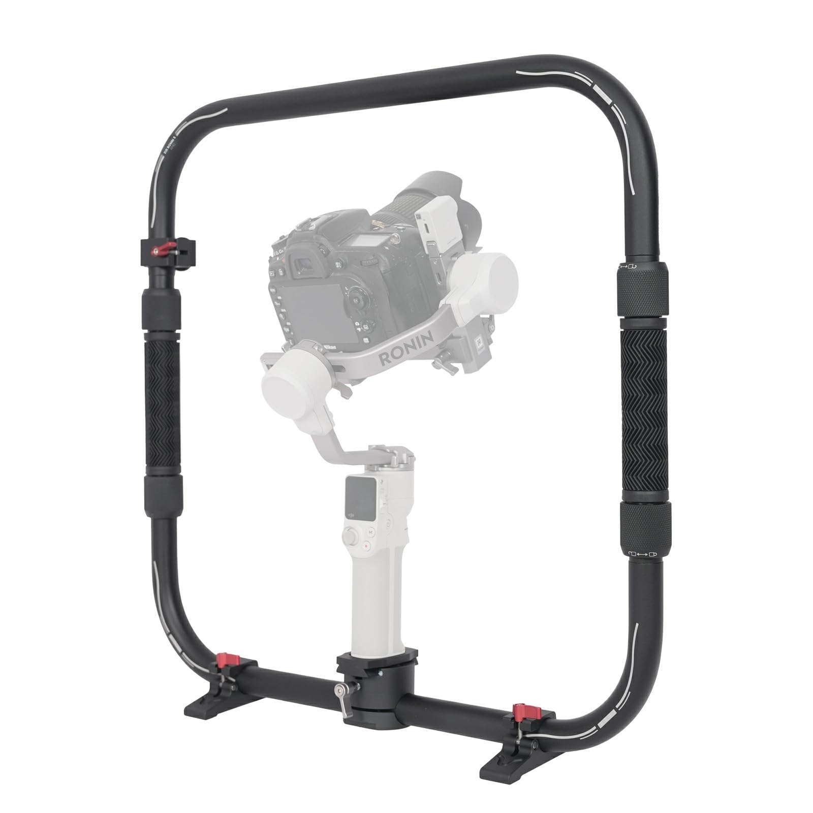 Poignée double anneau pour RS4 Mini, accessoire de nacelle annulaire portable compatible avec DJI RS4 Mini, RS 3 MINI, RS2 PRO, RS3 PRO, RS4 PRO