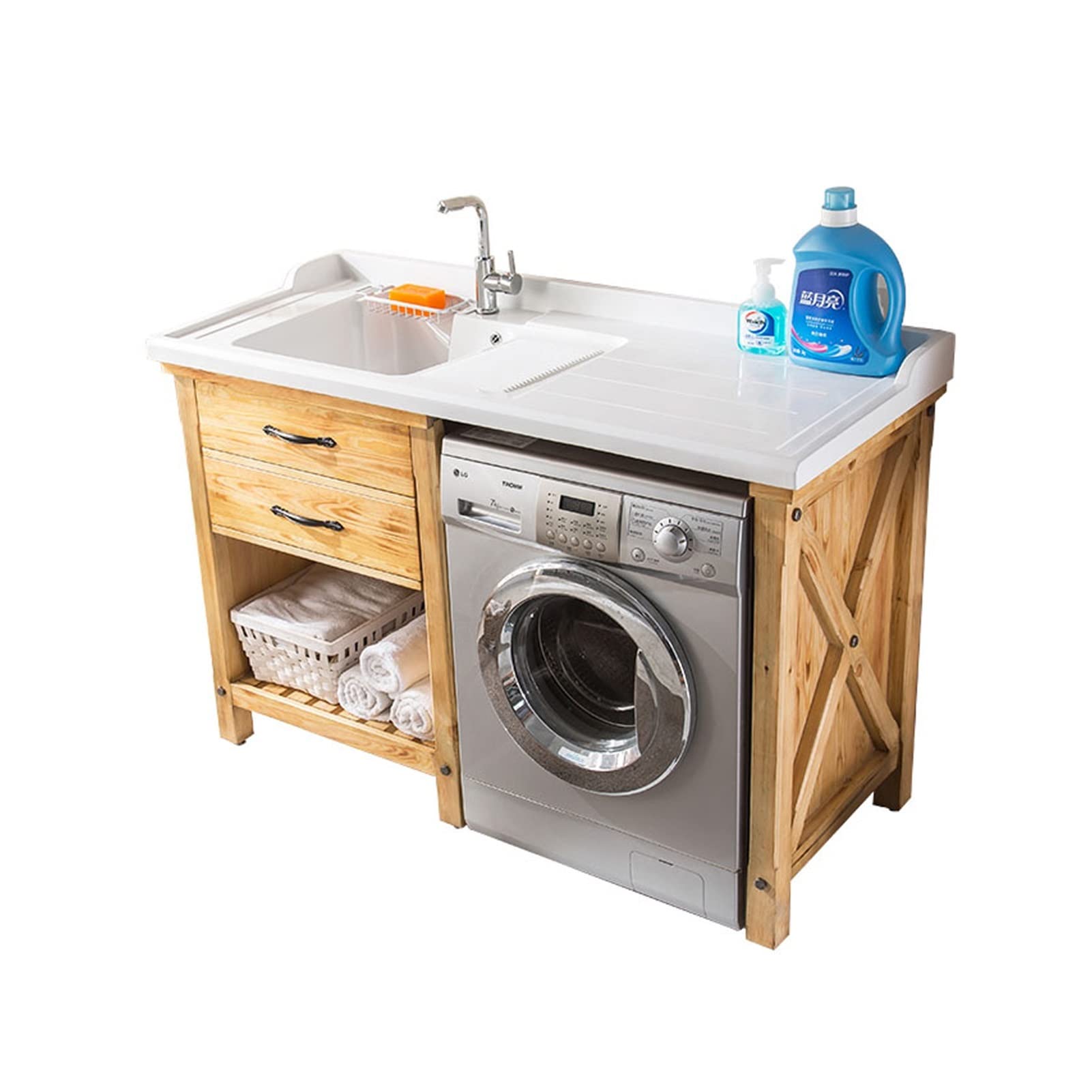 Buy Laundry Washing Table With Washboard, Washing Pool, Washing